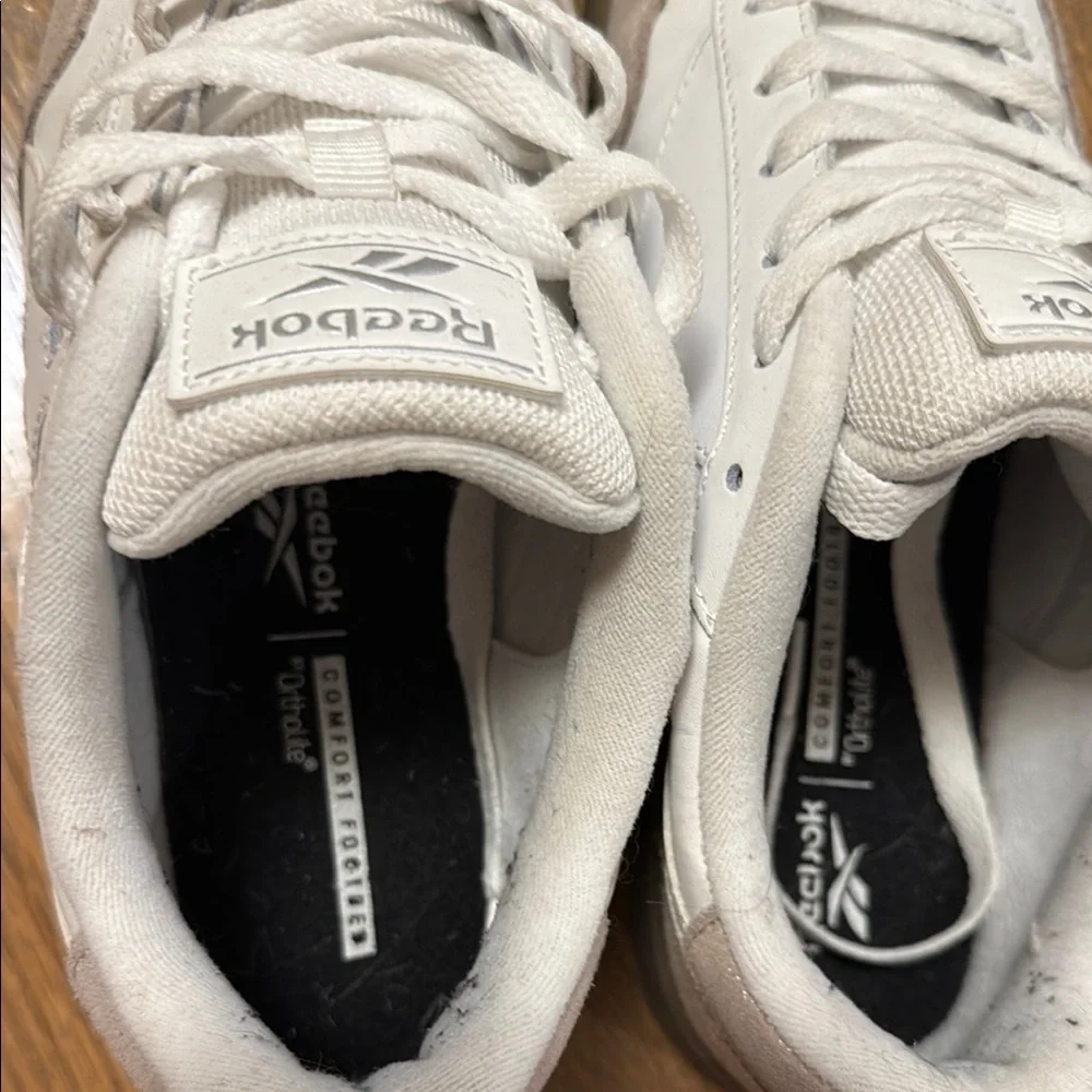 Reebok Cream and Tan Classic Sneakers - Picture 3 of 4